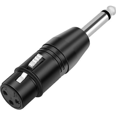 Adaptateurs de câbles audio professionnels : prise femelle 3 broches vers prise mâle mono 6,35 mm (1/4)