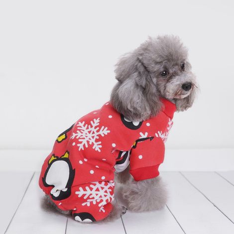 Pyjama Chien Chat - Pull En Molleton Doux Pour Animaux De Compagnie - Costume De Noël Pour Chiens Et Chats - Taille Unique (1/5)