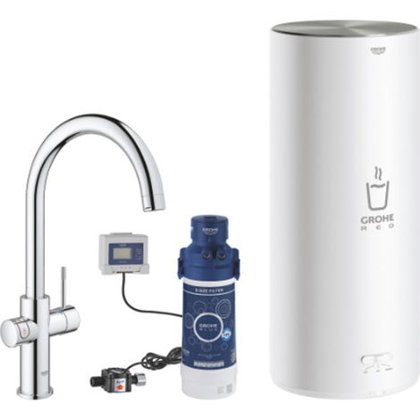 Grohe Red II Duo C-Spout 5.5Ltr Boiler Cap Chrome - 30328001 - Perfect for Instant Hot Water