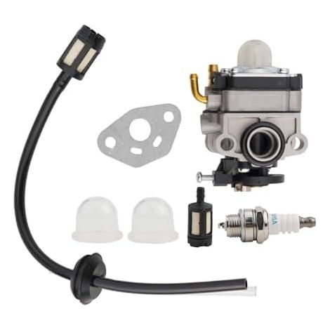 Kit de remplacement carburateur pour débroussailleuse 1E34F 25CC H129-1C1 avec joint d'étanchéité conduite carburant Primer Ampoule Filtre Pièces Accessoires -