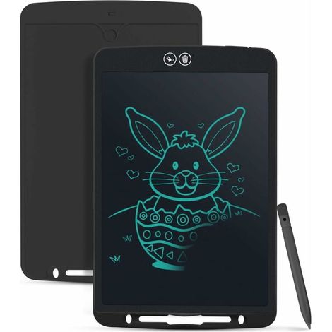 royaluxe -ableau d'écriture LCD 10 pouces Tablette d'écriture partiellement effaçable avec fonction anti-dégagement et lignes épaisses, Tablettes graphiques Tableau d'écriture sans papier pour l'écrit (1/5)