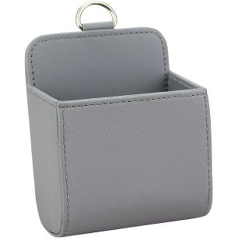 Sac de rangement pour voiture, sac de rangement en cuir PU pour grille d'aération de voiture (1/5)
