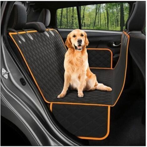 Housse de siège pour chien, 6 couches 100 % vraiment étanche, protection complète des portes arrière du véhicule (XLarge 152 x 163 cm)- (1/5)