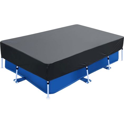 Bâche de piscine rectangulaire - Bâche de piscine d'été et d'hiver - Pliable - Imperméable à la poussière et à la pluie - Durable - 225 x 150 x 30 cm (1/5)