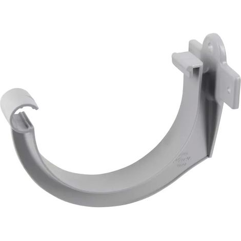 Nicoll – Crochet bandeau plastique 25 gris – Fixation gouttière PVC – Pour profilé de 25 – Résistant aux intempéries