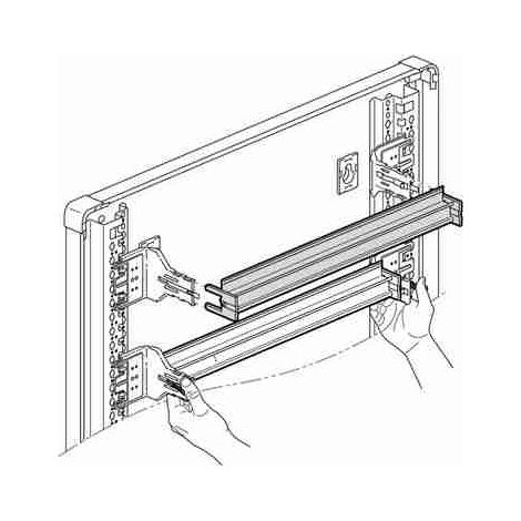 BTI93400DIN35 Guida DIN 2 posizioni larghezza 400 mm