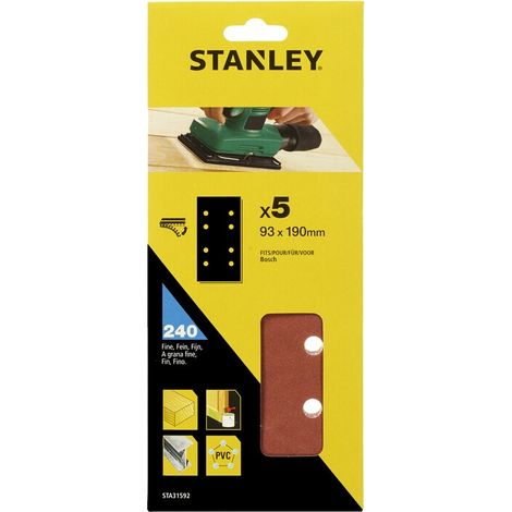 STANLEY STA31592 5 FOGLI VEL BOSCH 93X190 G 240