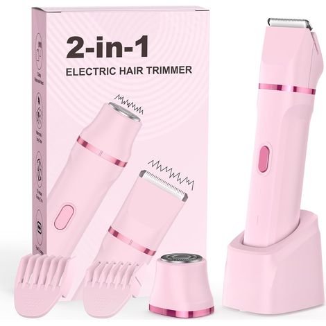 Women's Electric Shaver, 2 in 1 Precise Facial Trimmer, Wet (1/5)