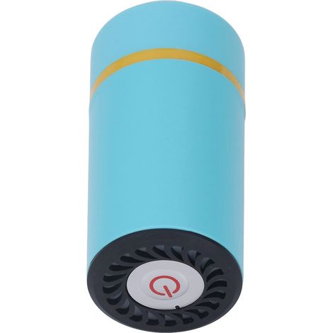 Tragbarer elektrischer Vakuumierer mit Akku, automatischer Handvakuumierer für Kleidung und Lebensmittel, Seeblau (1/5)