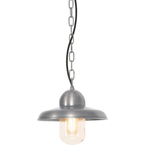 Elstead - Lanterna a Catena da Soffitto da Esterno 1 Luce Nichel Antico IP44, E27 (1/4)