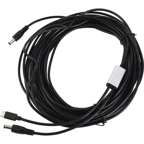 Câble d'alimentation CC de 10 m (32,8 pi) de longueur, connecteurs mâle-mâle et USB-C étanche, rallonge d'alimentation CC pour mini (1/5)