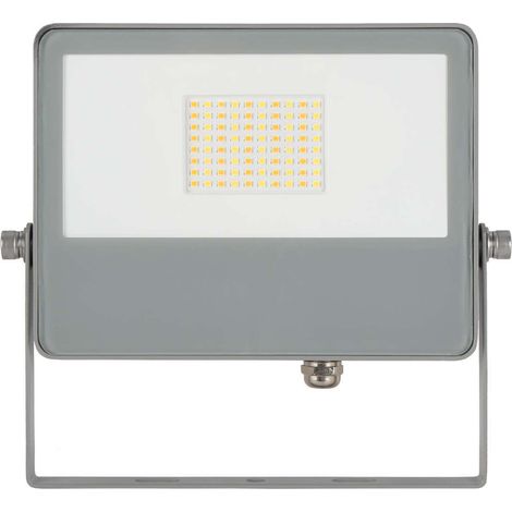 Proiettore LED da Esterno Sky 40W con Tecnologia Switch CCT 3000K/4000K/5000K, Fascio 115º, Struttura in Alluminio Plata - Beneito & Faure