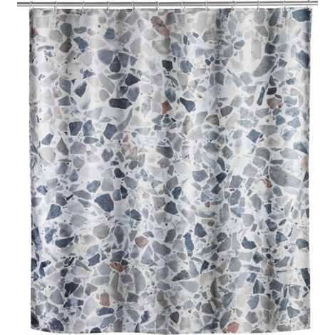 Rideau de douche design Terrazzo - Polyester (1/2)