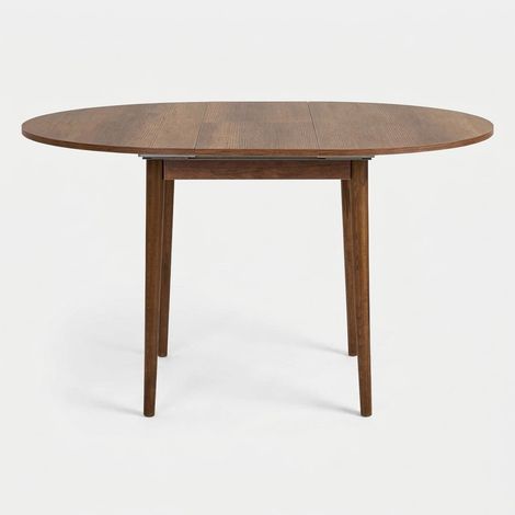 Table à manger ronde extensible gain de place Viona - Noyer (1/5)