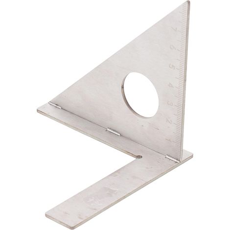 Règle d'angle de charpentier, équerre de menuiserie 45 et 90 degrés, outil de mesure pour travaux du bois (1/5)