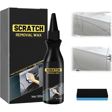 Efface Rayure Profonde Voiture, 2026 Nouve Produit Efface Rayure Voitures Car Scratch Remover Avec Eponge, Modèle Crème de réparation Rayures Voiture Efface Rayures Anti-Rayures Pâte Réparation (1Pcs)
