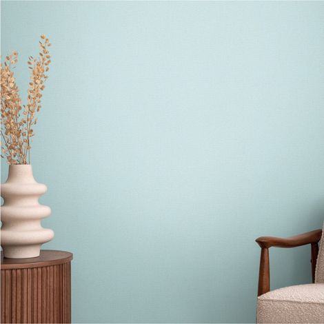 A.S. Creation Vliestapete 10.05 x 0.53 m Livingwalls Unitapete Blau 790654 Einfarbig CosmoLiving by Cosmopolitan (1/5)