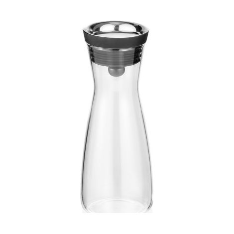 Carafe 0,8 ltr Ø 6,5 cm borosilicate inox silicone - Was Germany (1/2)