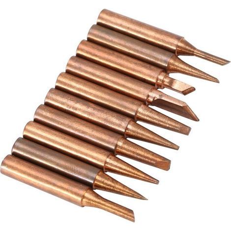 Panne de fer à souder 900M-T, diamètre extérieur 6 mm, longueur 42 mm, cuivre, pour stations de soudage à basse température (1/5)
