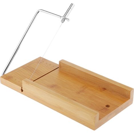 Coupe-savon en bambou pour gâteaux, bougies, chocolats et aliments (panneau en bois de bambou) (1/5)