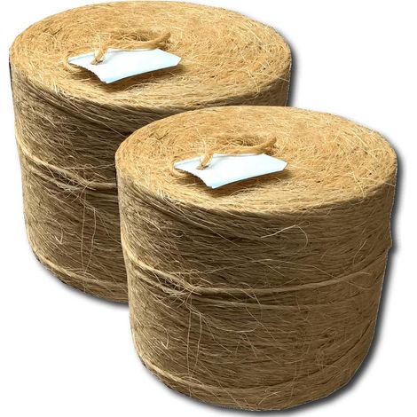 Sisal Fil de presse 2500 m Fil lieur Fil de récolte Fil en sisal Cordon Cordon en sisal Ficelle