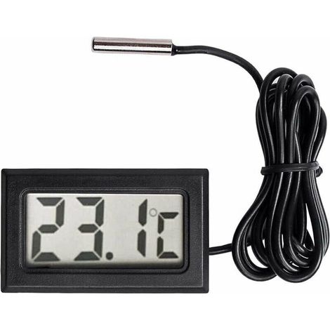 UlisemNouveau Thermometre LCD numerique Capteur de sonde de jauge de Temperature de Plage de -50 Celsius C a + 110 Celsius C (1/4)