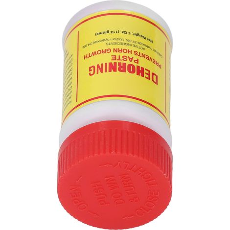 Pâte pour écorner les bovins - Solution d'écornage pour le bétail - Pâte pour l'élimination des cornes chez les bovins (1/5)