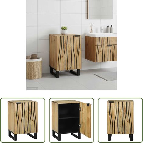 Rangement salle de bain - Meuble de Lavabo de Salle de Bain Marron 38 x 33,5 x 58 cm (1/5)