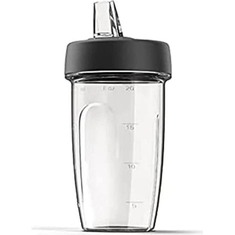 Kenwood KAH740PL Accessorio Frullatore Smoothie-to-go Blend - Xtract per impastatrici Planetarie, frullati nutrienti in modo semplice e veloce, in dotazione 2 bicchieri da 0,6L, lame in acciaio inox (1/5)