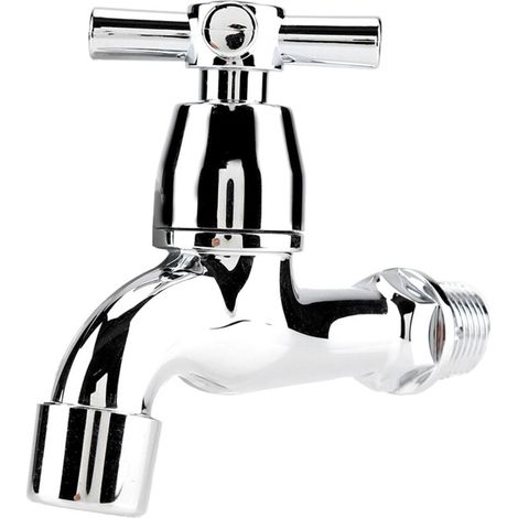 Robinet de Machine à laver en plastique robinet d'eau de lavabo avec bec unique et poignée 3 (1/5)