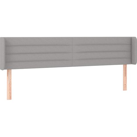 Maison Exclusive - Kopfteil mit Ohren Hellgrau 203x16x78/88 cm St (1/5)