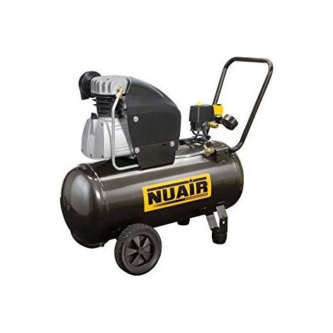 Nuair - Compresseur à air Professionnel 2CV 1,8kW 230V Monophasé 50L lubrifié - FC2.5/50 TECH