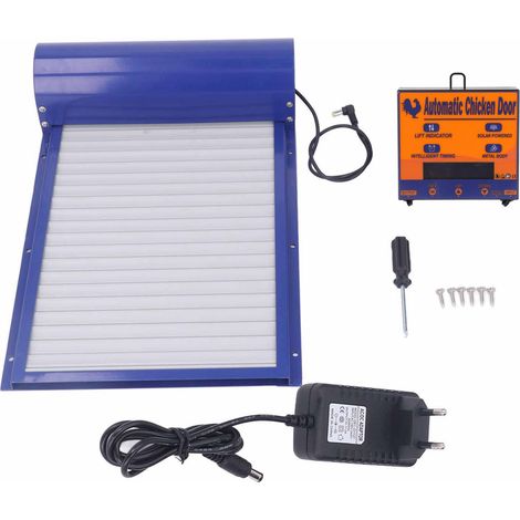 Ouverture automatique de porte de poulailler à piles avec minuterie, prise UE 100-240 V (1/5)
