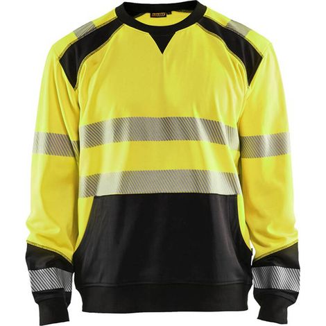 Felpa da lavoro ad alta visibilità 3541 - Giallo fluorescente/Nero 4XL (1/4)