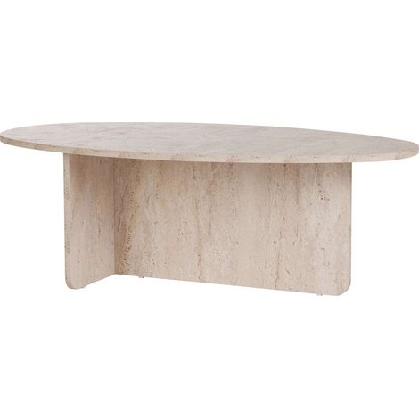 Tavolino in legno "Orba" - 120 x 65 x 40 cm - Travertino