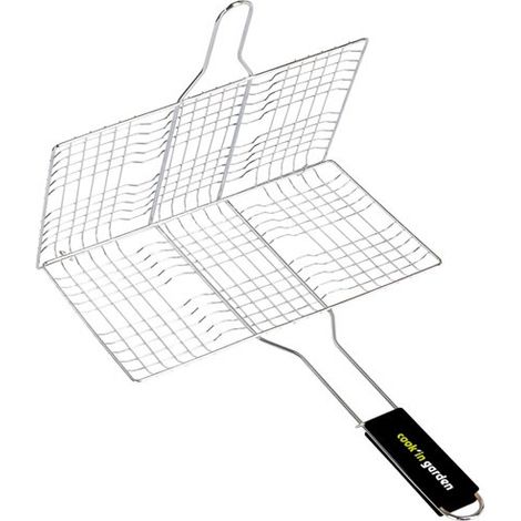 Griglia doppia 6 bistecche 34x22cm - Cook In Garden