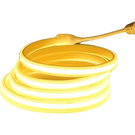 Ruban LED, Haute Luminosité, Design Étanche, Blanc chaud 3000K, Prise EU 220V, 20m (1/2)