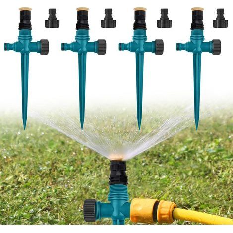 Arroseur Jardin Arroseur Automatique 360° Convient pour L'Irrigation à 360° (Vert) dans Les Cours, Pelouses, Jardins, Etc (1/5)