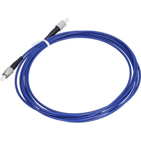 Câble de raccordement monomode blindé FC/UPC 1 cœur 5 mètres bleu (1/5)