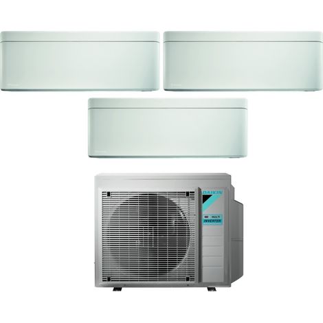 Daikin Bluevolution Trial Split Inverter Klimagerät Serie FTXA-AW STYLISH WHITE 12+12+12 mit 4MXM80N R-32 Wi-Fi Integrated 12000+12000+12000 Farbe WEISS Italienische Garantie