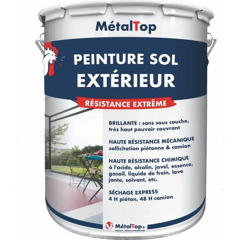Peinture Sol Exterieur - Vert blanc - RAL 6019 - 5 L - Métaltop