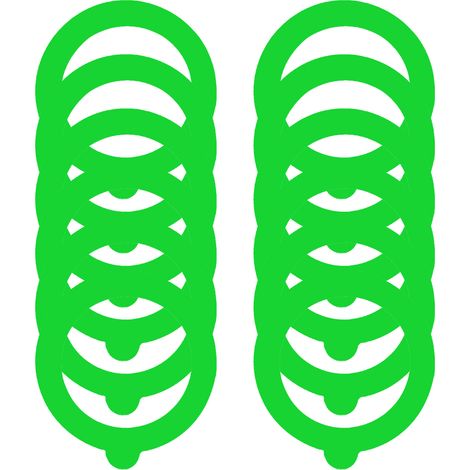 12 Silikon-Dichtungsringe als Ersatz für Gläser, luftdichte Silikondichtungen (Grün) (1/5)