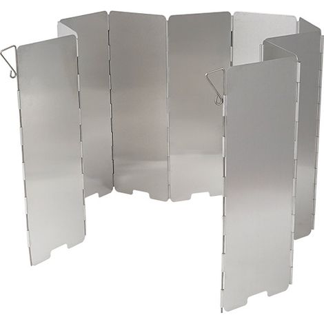 Pare-brise pliable en aluminium à 10 plaques pour poêle (1/5)