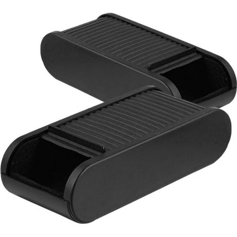 Scatola portaoggetti – Confezione da 2 – Vassoio portaoggetti in plastica per auto – Portaocchiali da sole – Vassoio portaoggetti – Portamonete – Adatto per riporre accessori per auto, spiccioli, chia (1/5)