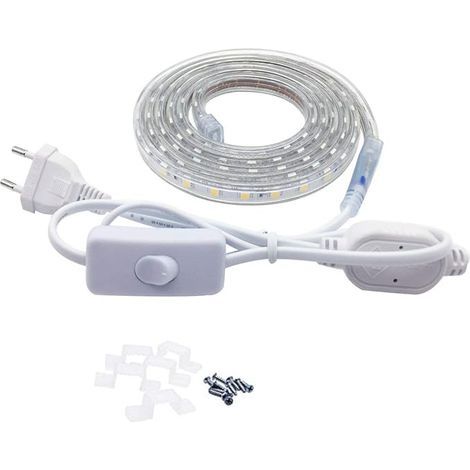 Meter LED-Streifen mit Schalter, 5050, IP67 wasserdicht, warmweiß (1/5)
