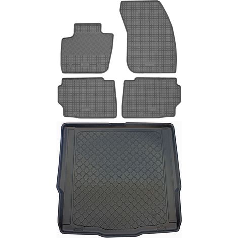 Set di tappetini in gomma per auto e tappetino per bagagliaio per Ford Mondeo V Turnier Kombi (5 porte) dal 01.2015 (1/5)