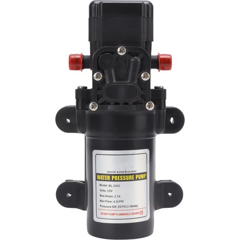 Membranwasserpumpe, selbstansaugend, leicht, automatischer Wiederanlauf, stabile Leistung, Hochleistungs-Membranpumpe für die Industrie (RL 2202 12V).