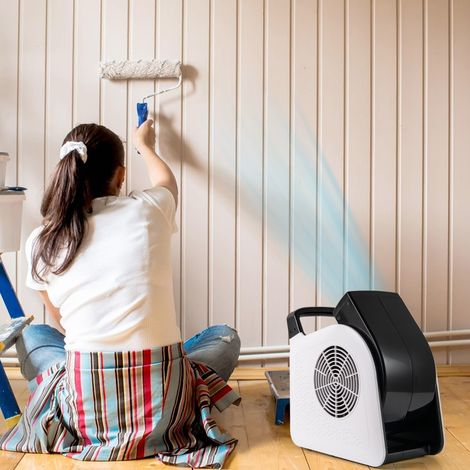 Ventilateur Soufflant à Haute Vitesse 3 Vitesses Ventilateur Portable avec Tête Pivotante à 185° 130 W 552 M³/H 2 Prises CA (1/2)