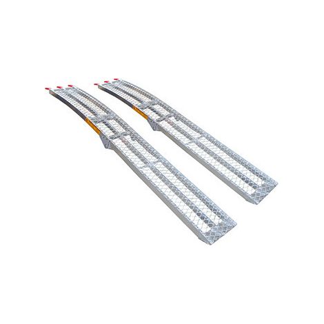 Jeu de 2 rampes alu pliable Longueur 225cm, largeur 29 cm, Longueur pliée 116cm capacité maximum de