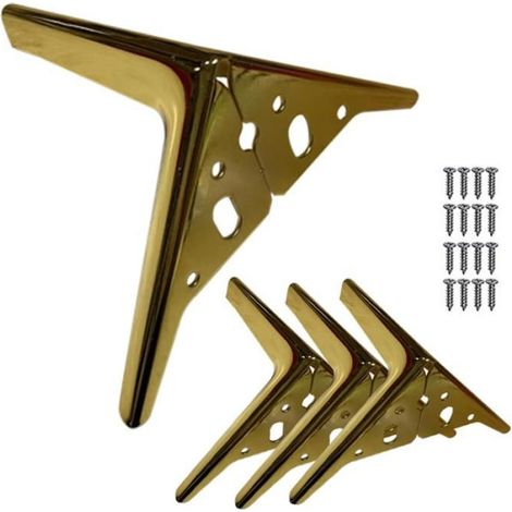 Pieds en MéTal pour Armoire Pieds de Meubles Modernes pour Armoire Canapé Table Chaise Lit Commode Garde-Robe Riser Remplacement (1/4)